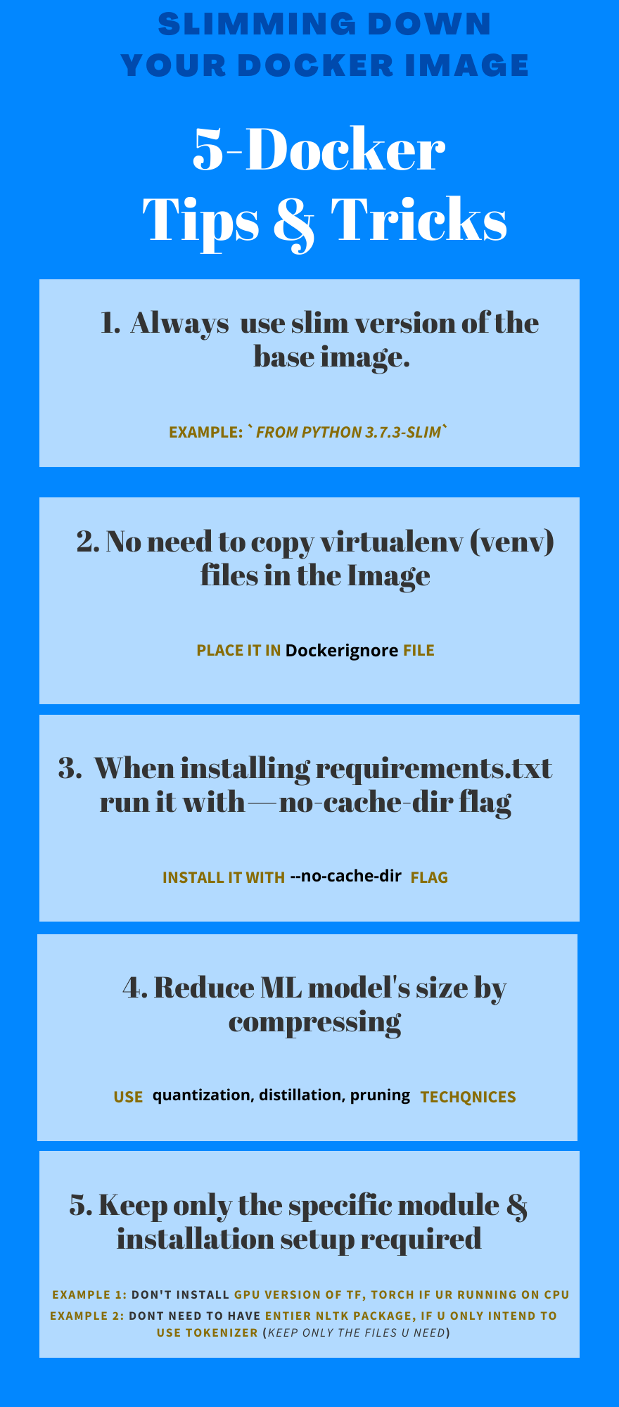 Best Docker Image Size Reduction Techniques & Optimization Tips